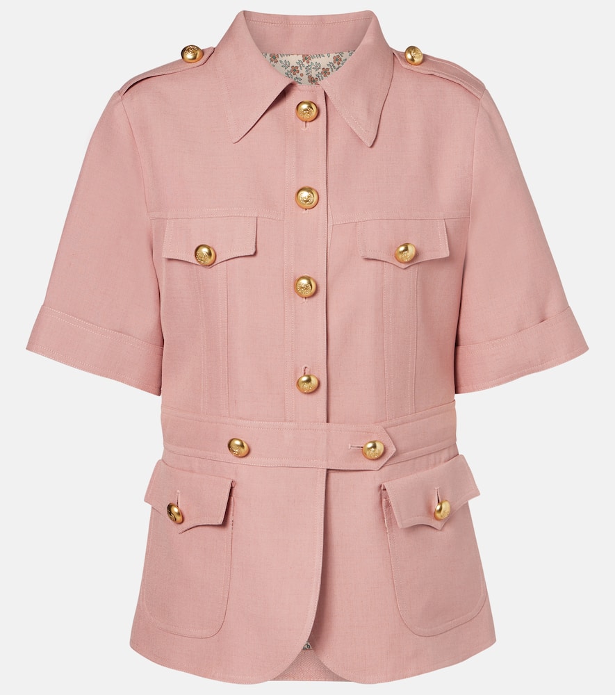 Cashmere and cotton jacket