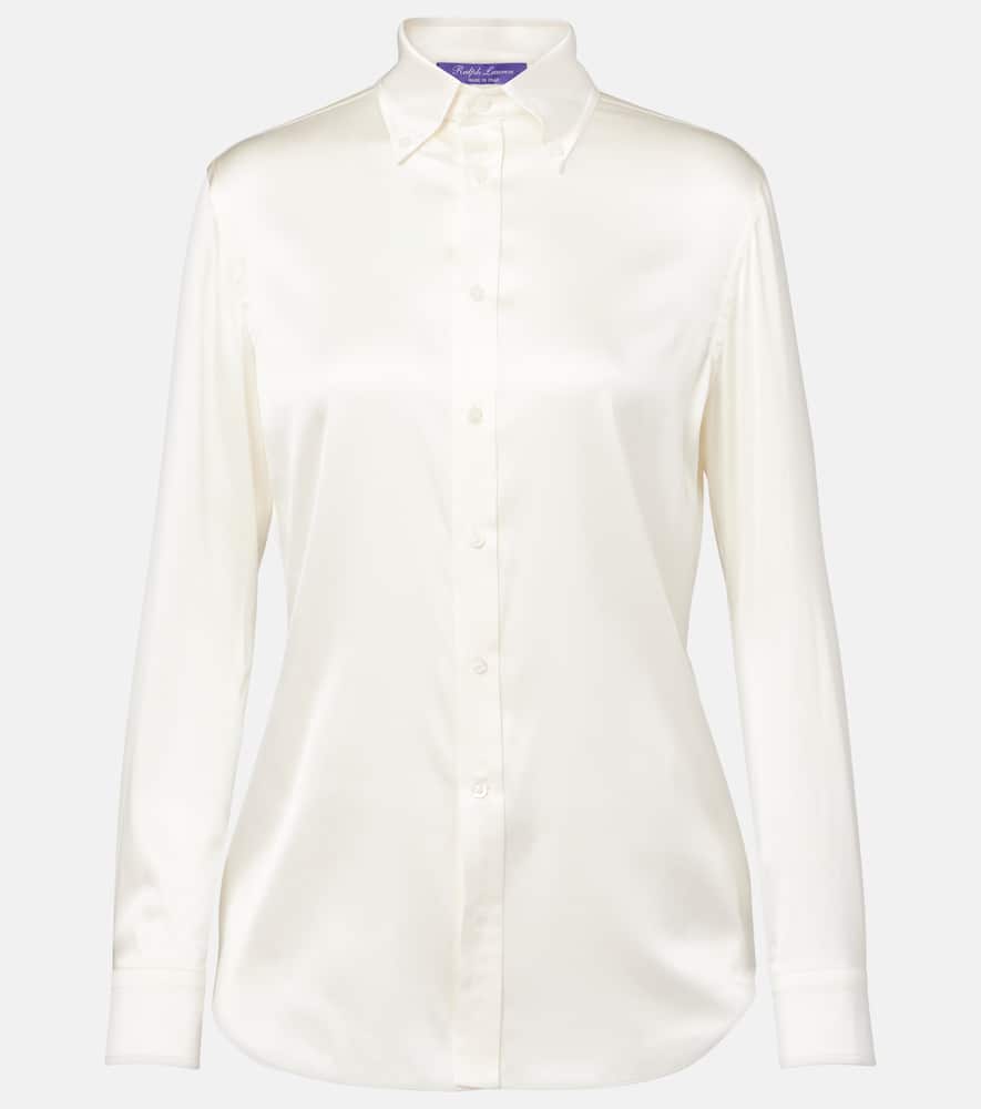Cameron silk-blend charmeuse shirt