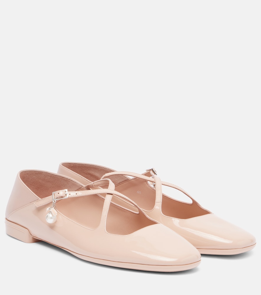 Jimmy Choo Eleri patent leather ballet flats - Women's Shoes