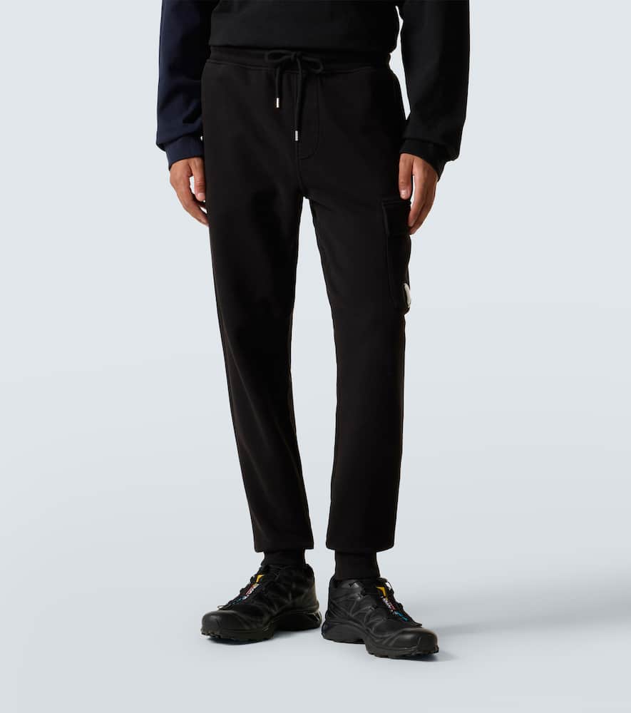 C.p. Company C. P. Company Cotton Fleece Sweatpants In Black
