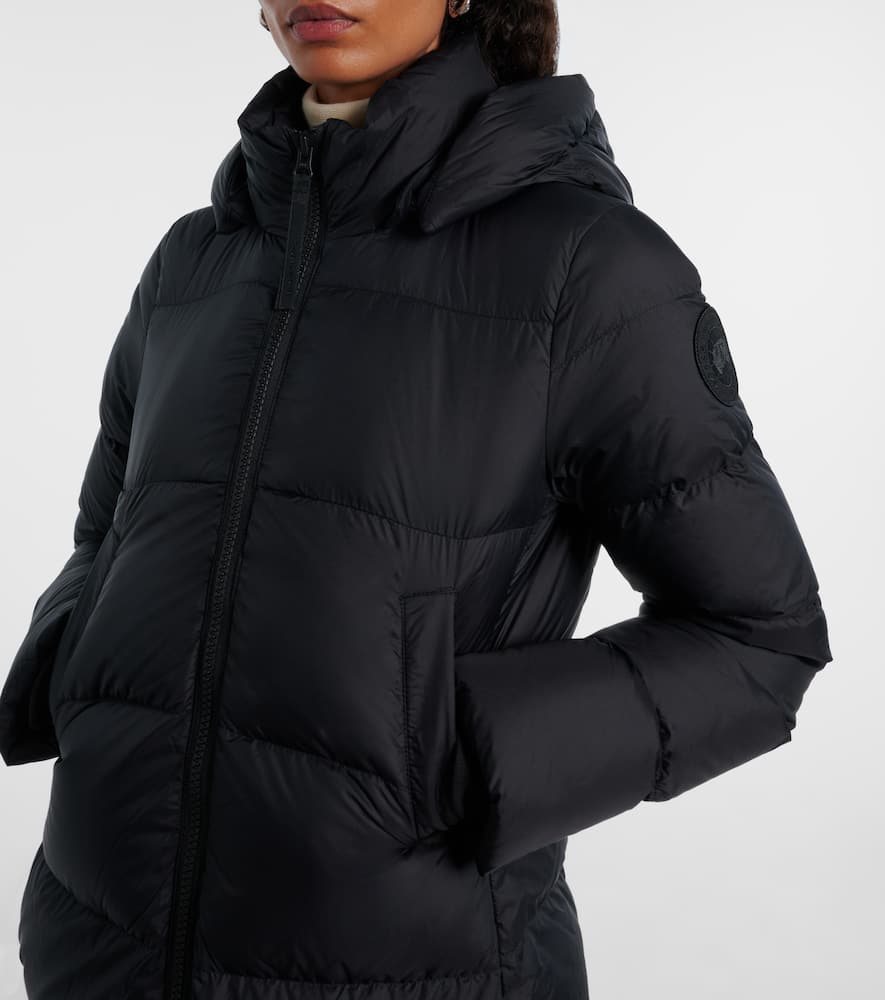 Canada Goose Mystique Hooded Down Coat In Black