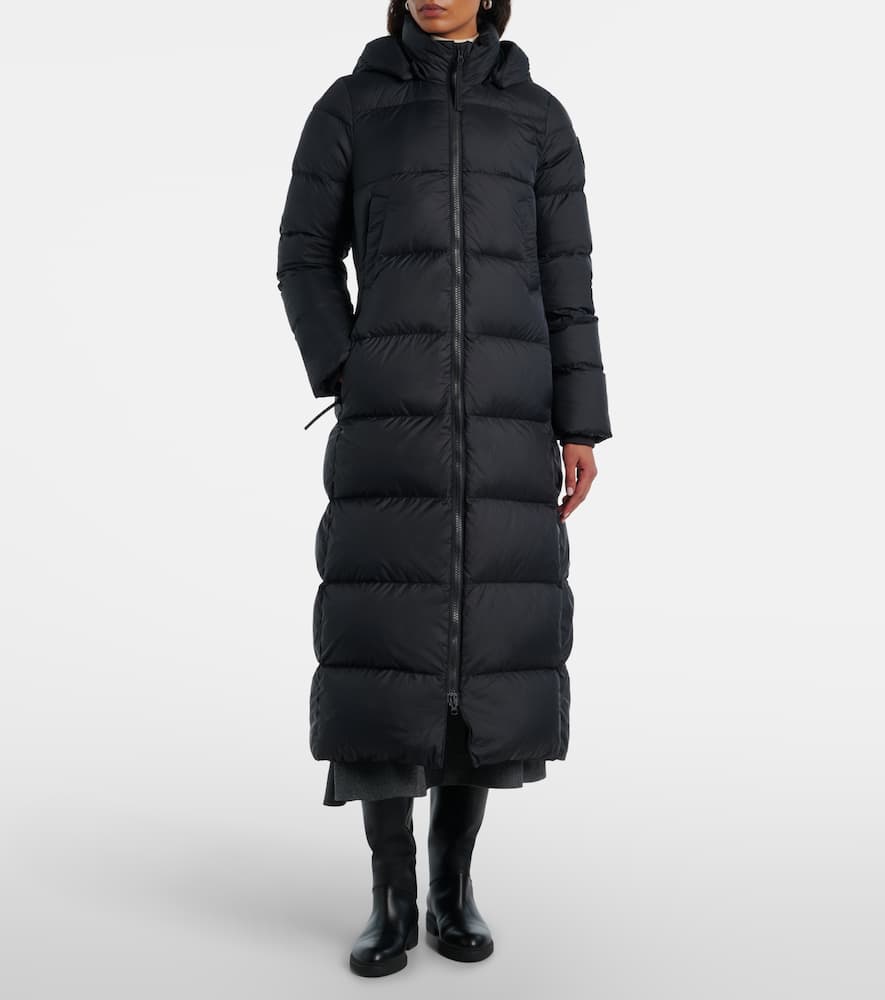 Canada Goose Mystique Hooded Down Coat In Black