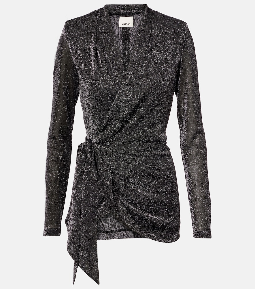 Isabel Marant Cinay lamé wrap top | Thumbnail 6 Isabel Marant Cinay lamé wrap top | Thumbnail 6