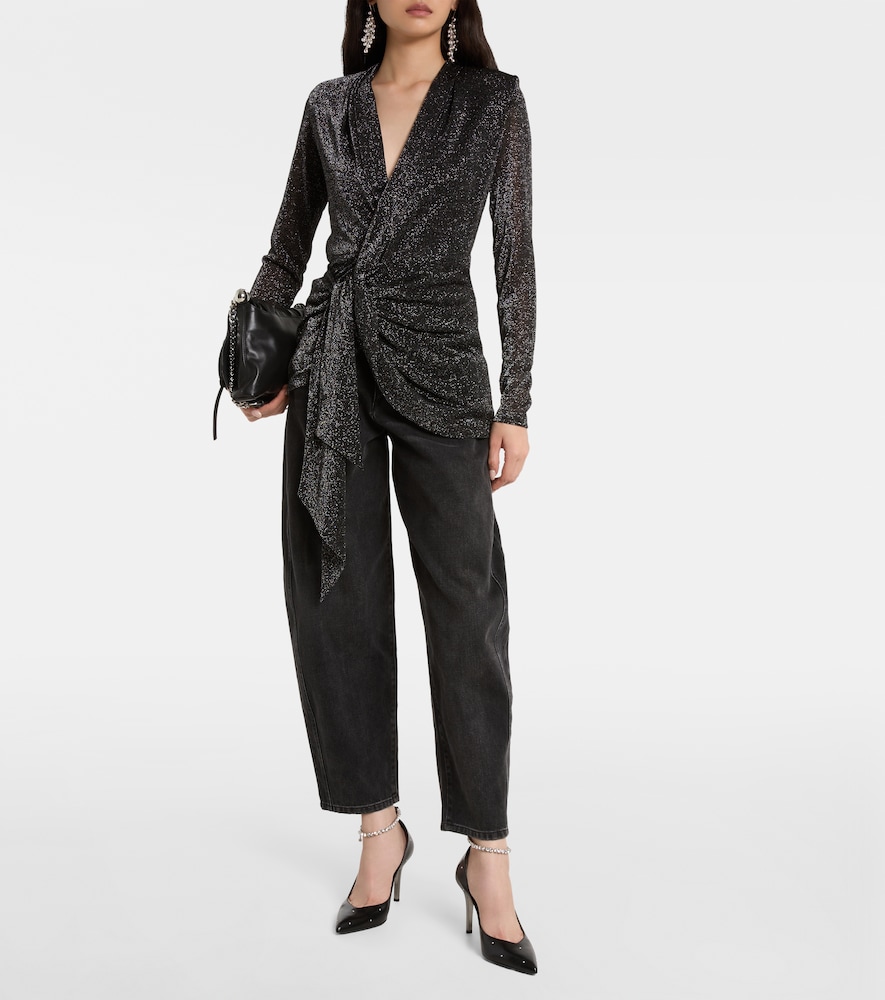  Isabel Marant Isabel Marant Cinay Lame Wrap Top 