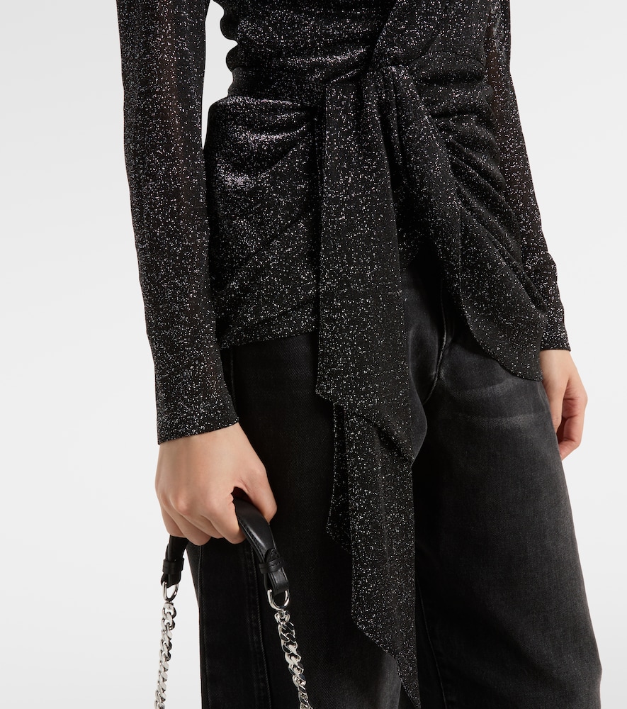  Isabel Marant Isabel Marant Cinay Lame Wrap Top 