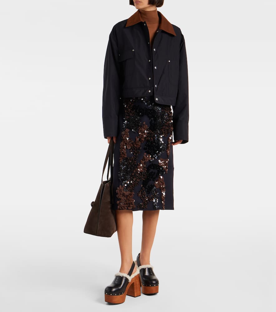 Jimmy Choo Alida 135 Leather Platform Clogs In Black