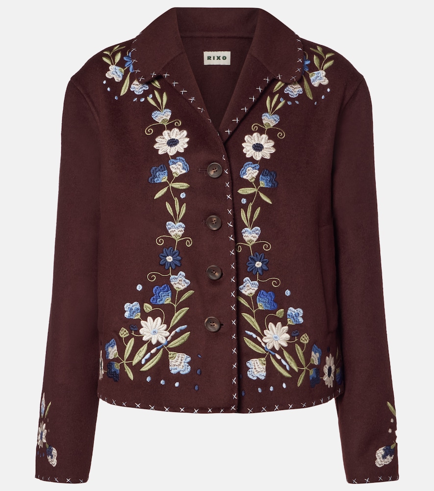 Jude Embroidered Wool-Blend Jacket