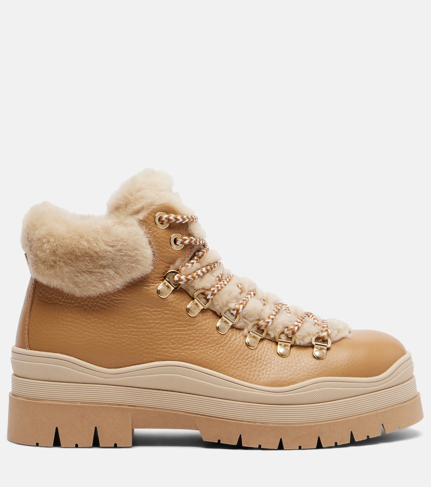  Bogner Bogner Schnürstiefel Arosa Aus Leder Und Shearling 