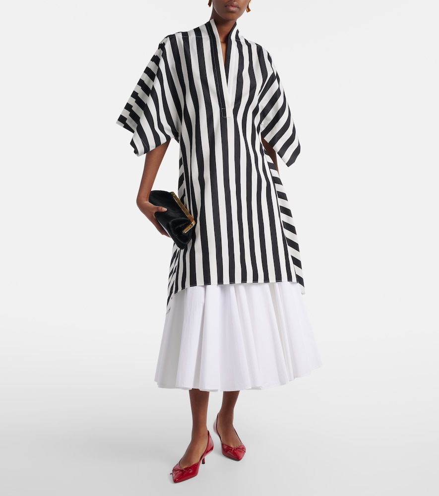 Jacquemus Moisson striped cotton and silk tunic
