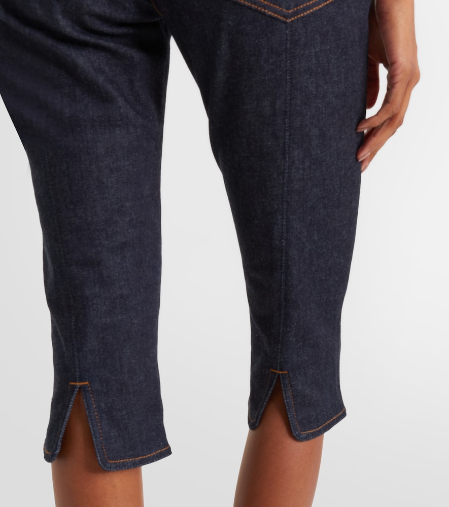  Jacquemus Jacquemus Logo Capri Jeans 