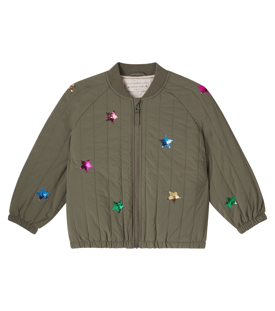 Konges Slojd Green Juno Padded Sequined Bomber Jacket Y Size 4 - Mytheresa