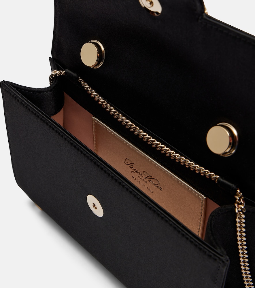  Roger Vivier Roger Vivier Jewel Efflorescence Mini Satin Top-handle Bag 