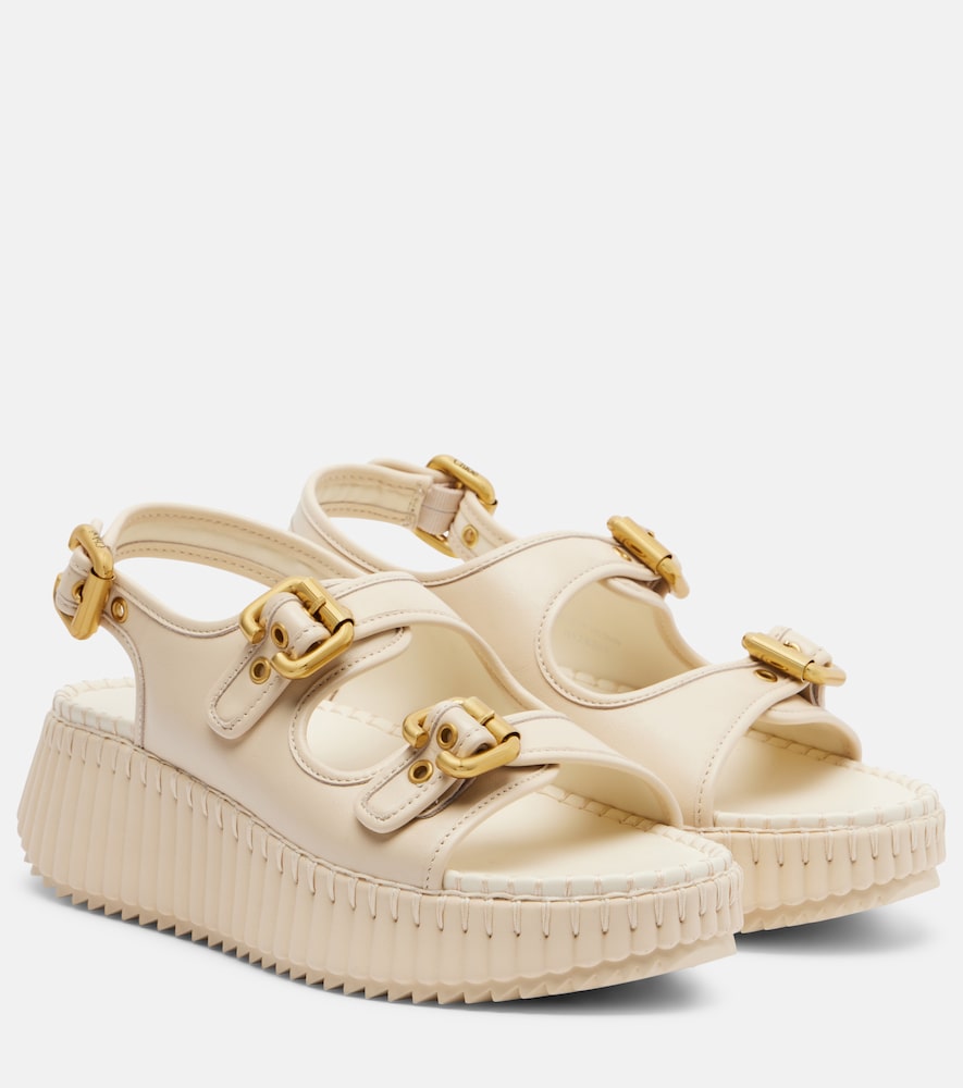 Chloe Chloé Nama leather platform sandals
