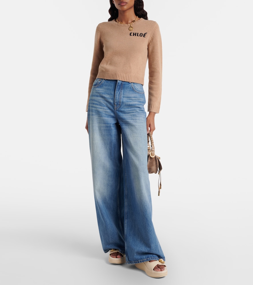 Chloé Nama Leather Platform Sandals