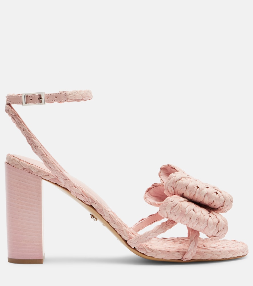  Mach & Mach Mach & Mach Cadeau Raffia-effect Sandals 