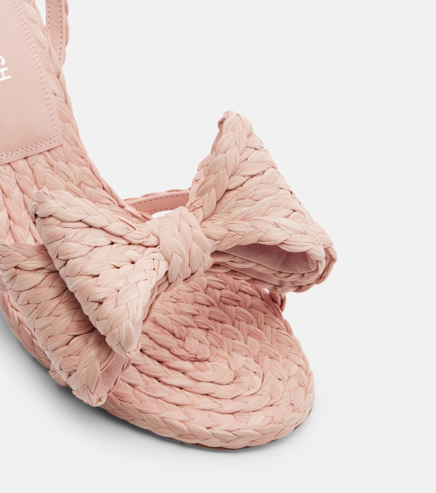  Mach & Mach Mach & Mach Cadeau Raffia-effect Sandals 