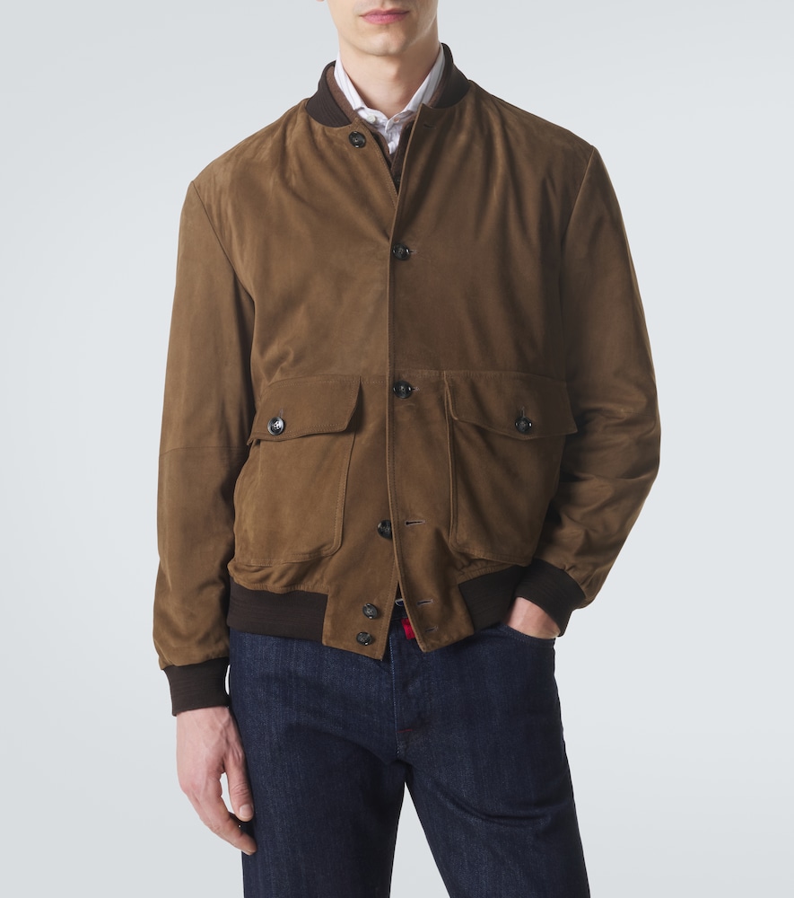  Kiton Kiton Bomberjacke Aus Veloursleder 