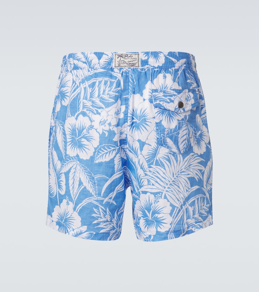  Polo Ralph Lauren Polo Ralph Lauren Bedruckte Badehose Aus Leinen 