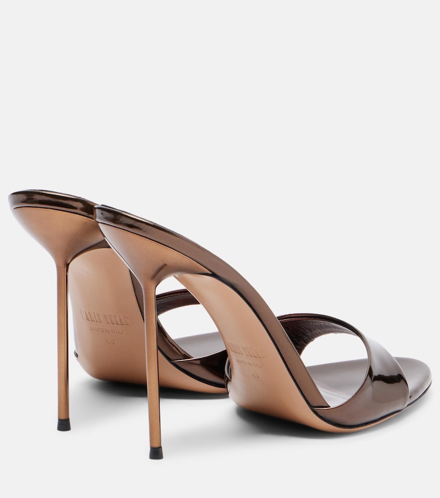  Paris Texas Paris Texas Pantoletten Lidia 105 Aus Metallic-leder 