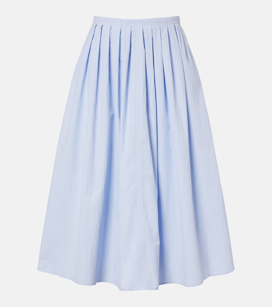Proenza Schouler Women's Blue White Label Austin Midi Skirt UK Size 16 - Mytheresa