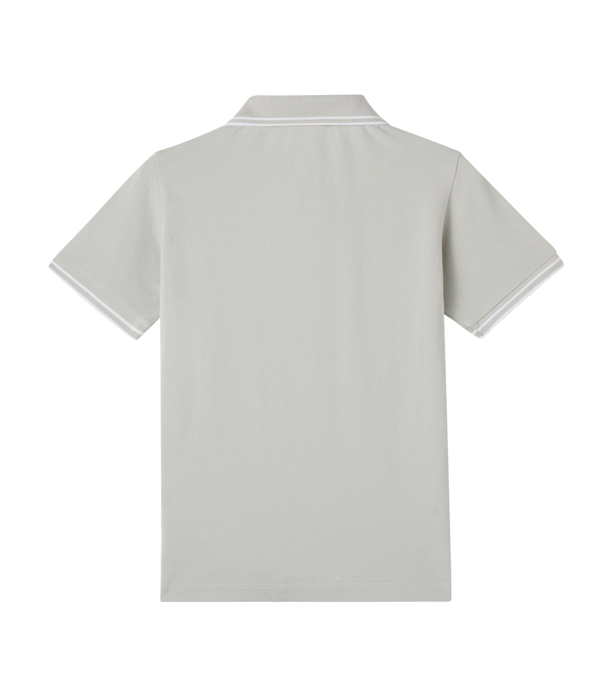  Stone Island Junior Stone Island Junior Compass Cotton-blend Polo Shirt 