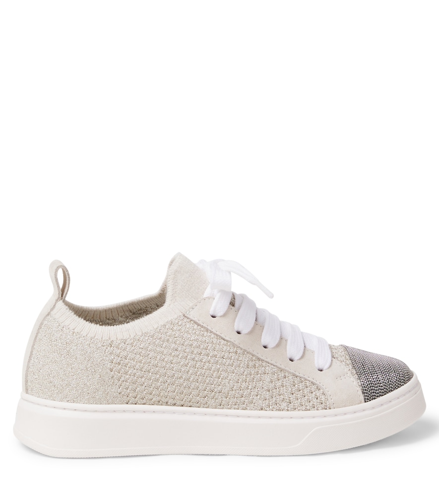  Brunello Cucinelli Kids Brunello Cucinelli Kids Sneakers Monili Aus Strick 