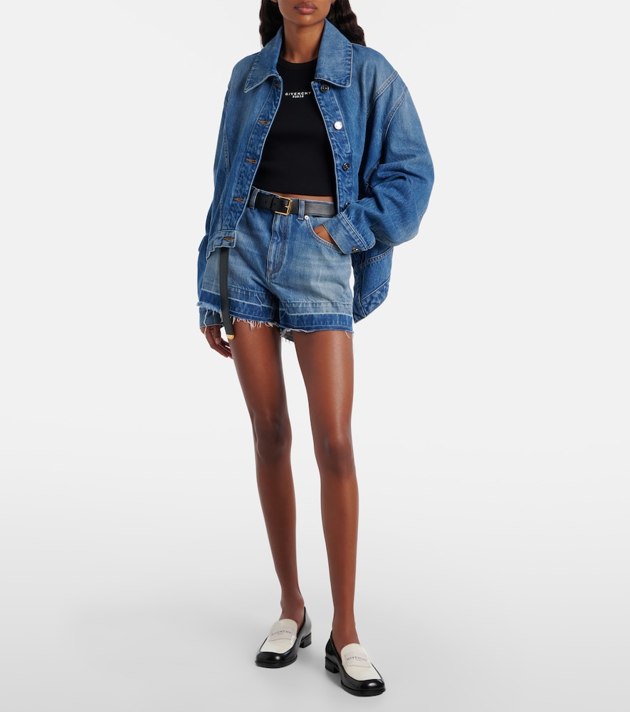  Givenchy Givenchy Mid-rise Jeansshorts 