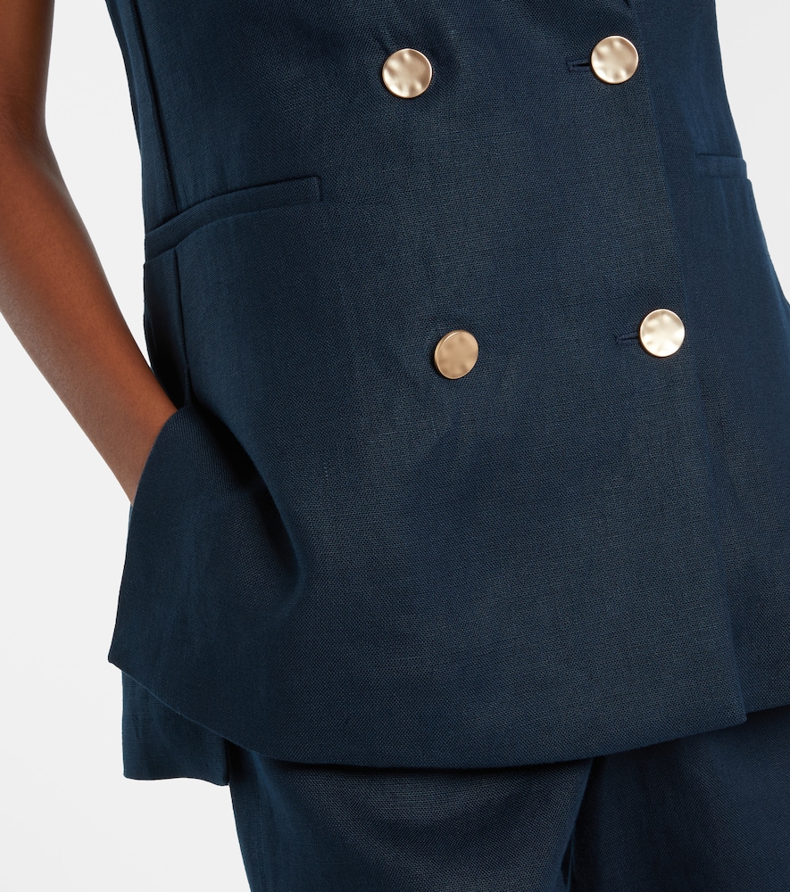  's Max Mara 's Max Mara Bird Linen Vest 