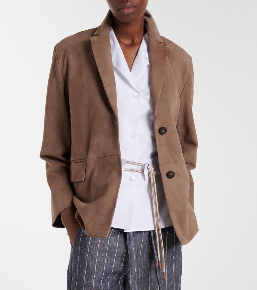  's Max Mara 's Max Mara Anfora Suede Jacket 