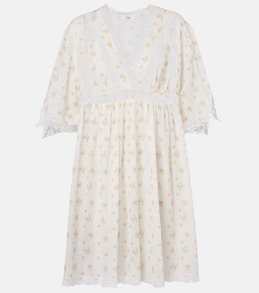 Chloé Minikleid aus Baumwoll-Voile