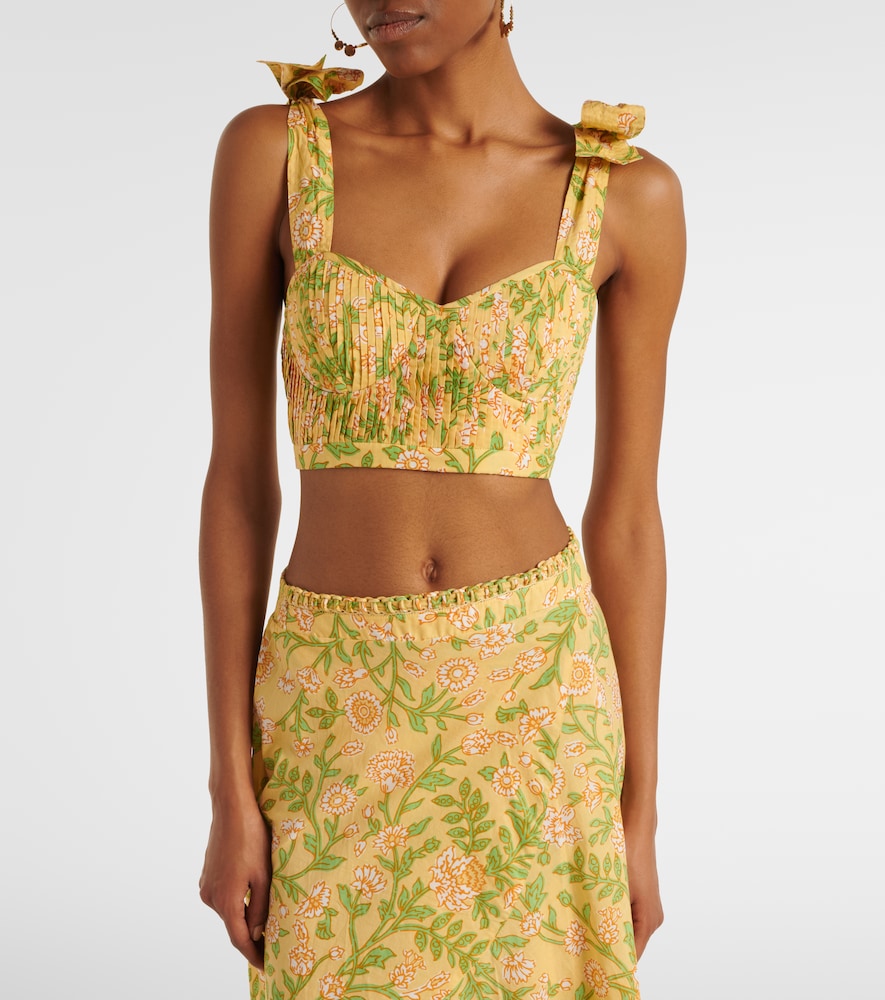  Poupette St Barth Poupette St Barth Cropped-top Carla Aus Baumwolle 
