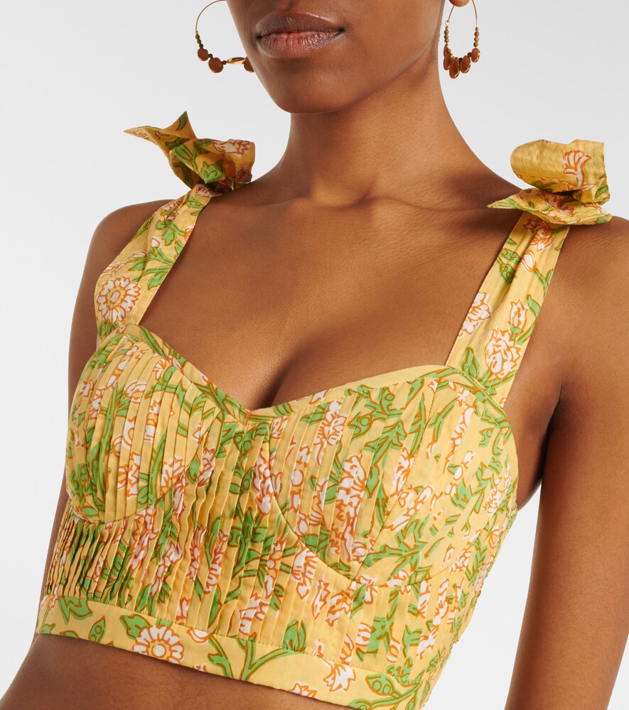  Poupette St Barth Poupette St Barth Cropped-top Carla Aus Baumwolle 