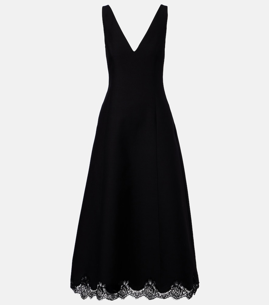 Midikleid aus Crêpe Couture
