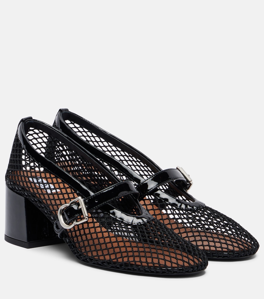 Alaïa Mary-Jane-Pumps mit Lederbesatz