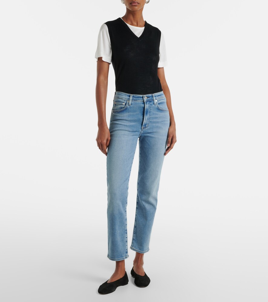Caia High-Rise Straight Jeans