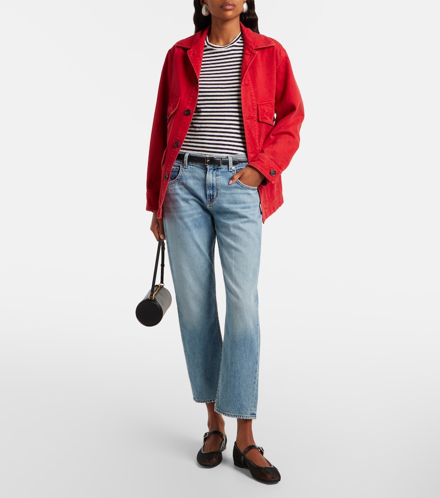 Lana Striped Cotton Jersey T-Shirt