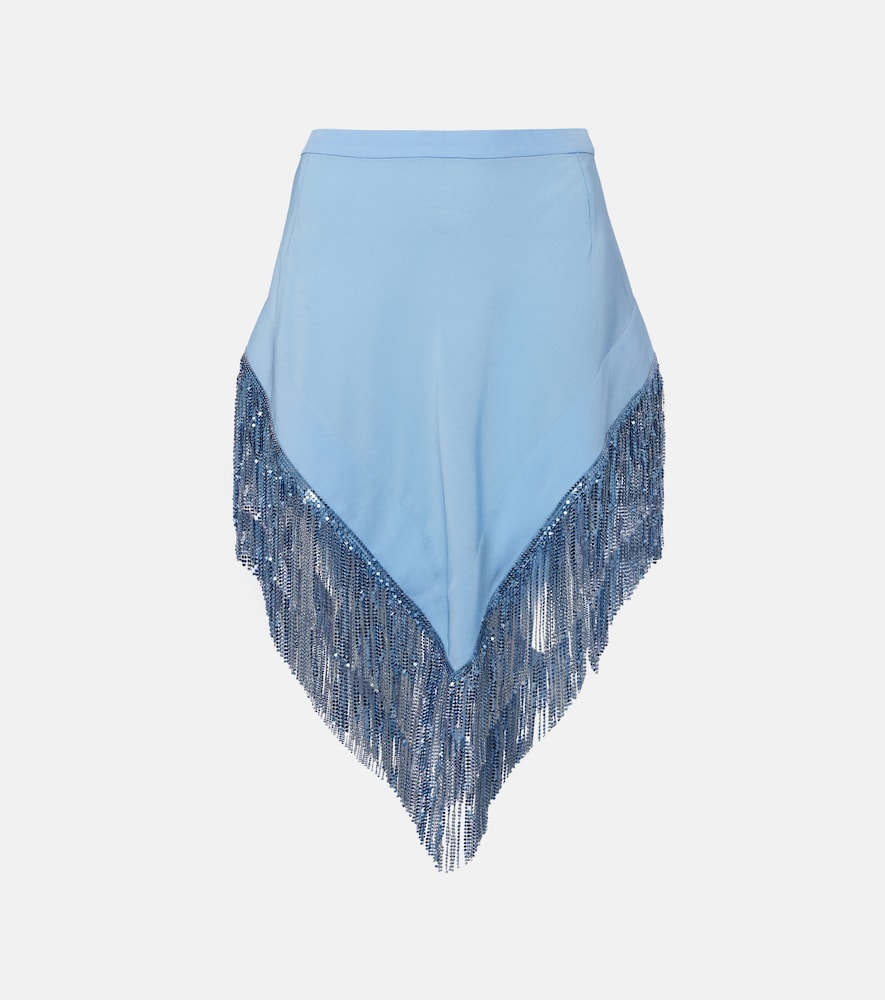 Rabanne Chainmail crêpe miniskirt