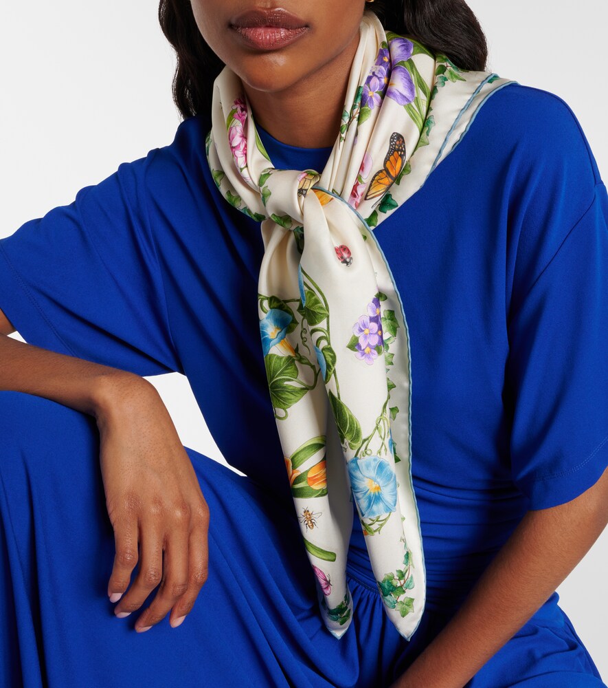 Ferragamo Floral silk scarf