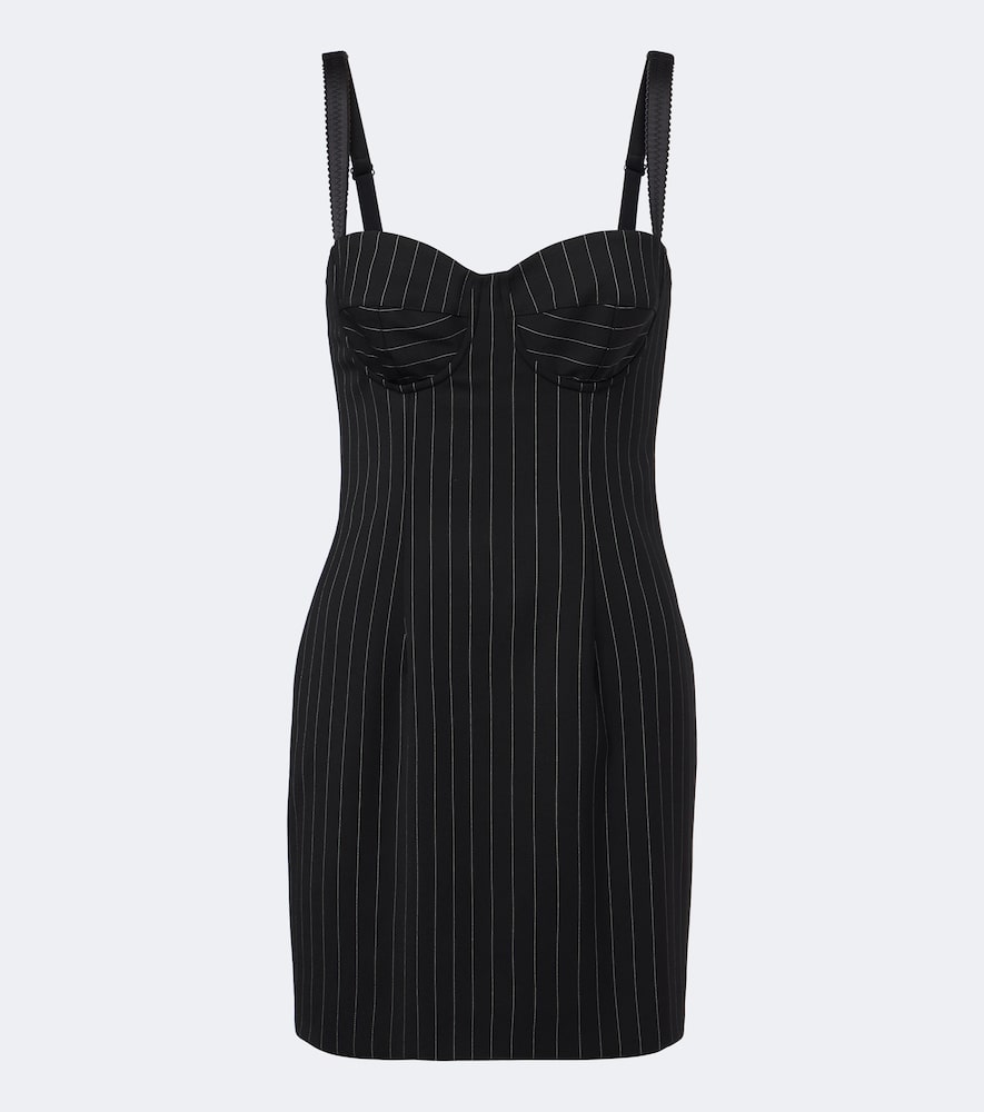 Minikleid aus einem Woll- und Seidengemisch