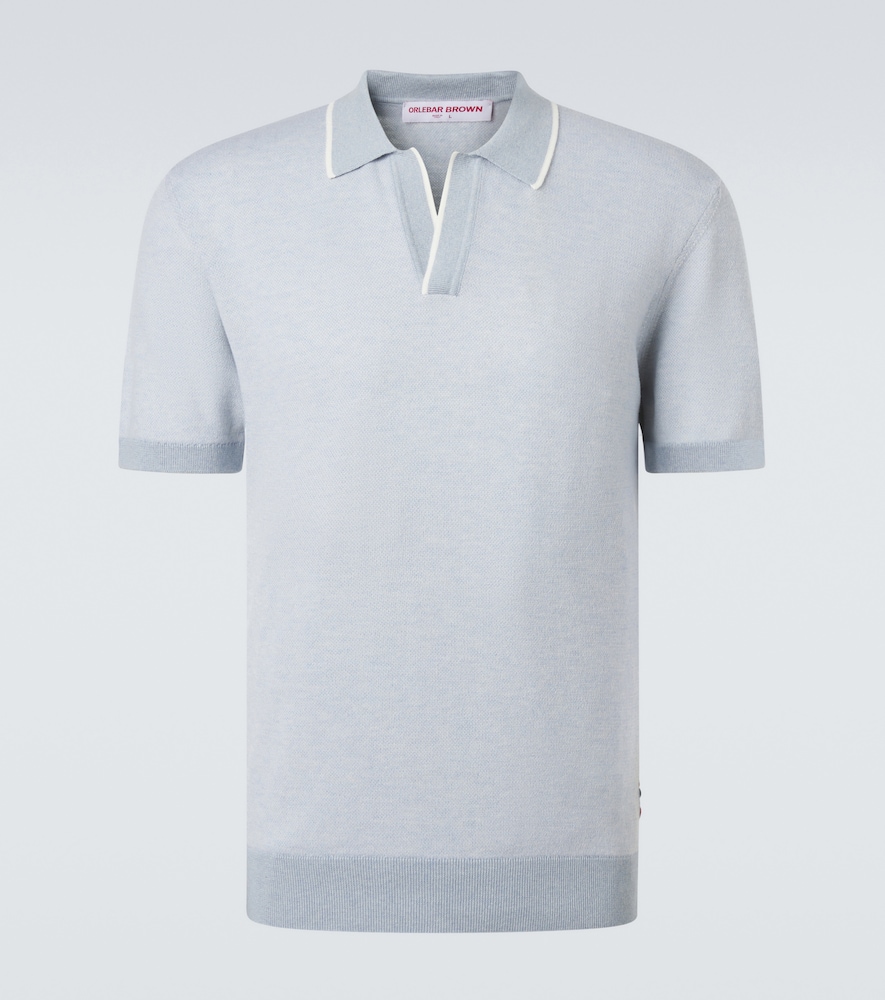 Orlebar Brown Horton cotton and wool piqué polo shirt