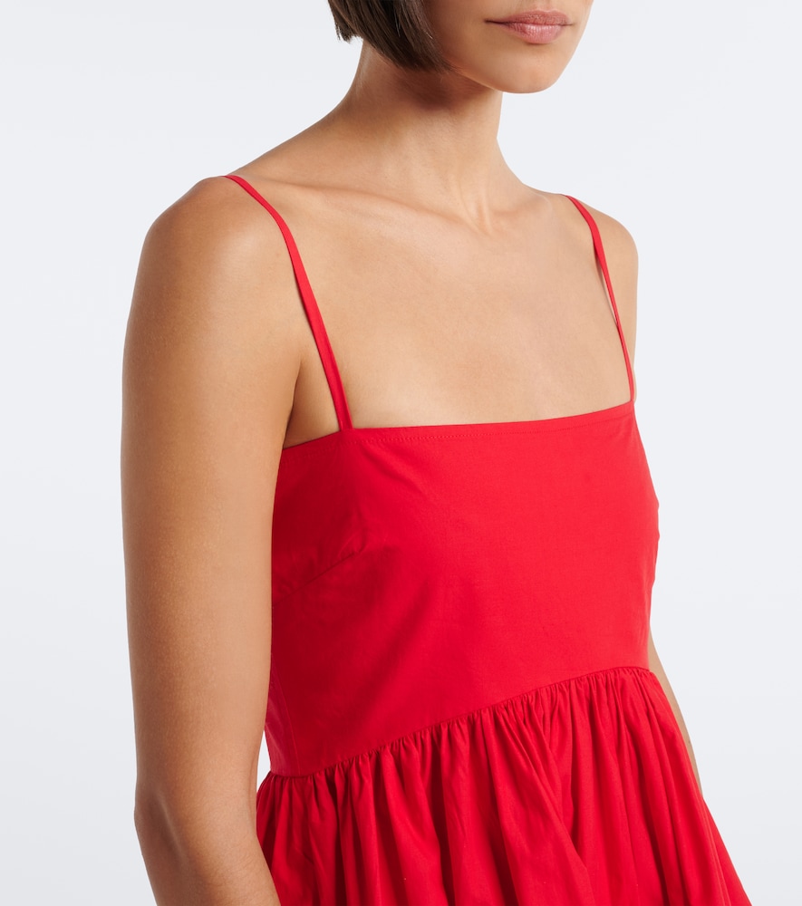 Ganni Ruffled cotton poplin minidress | Thumbnail 5