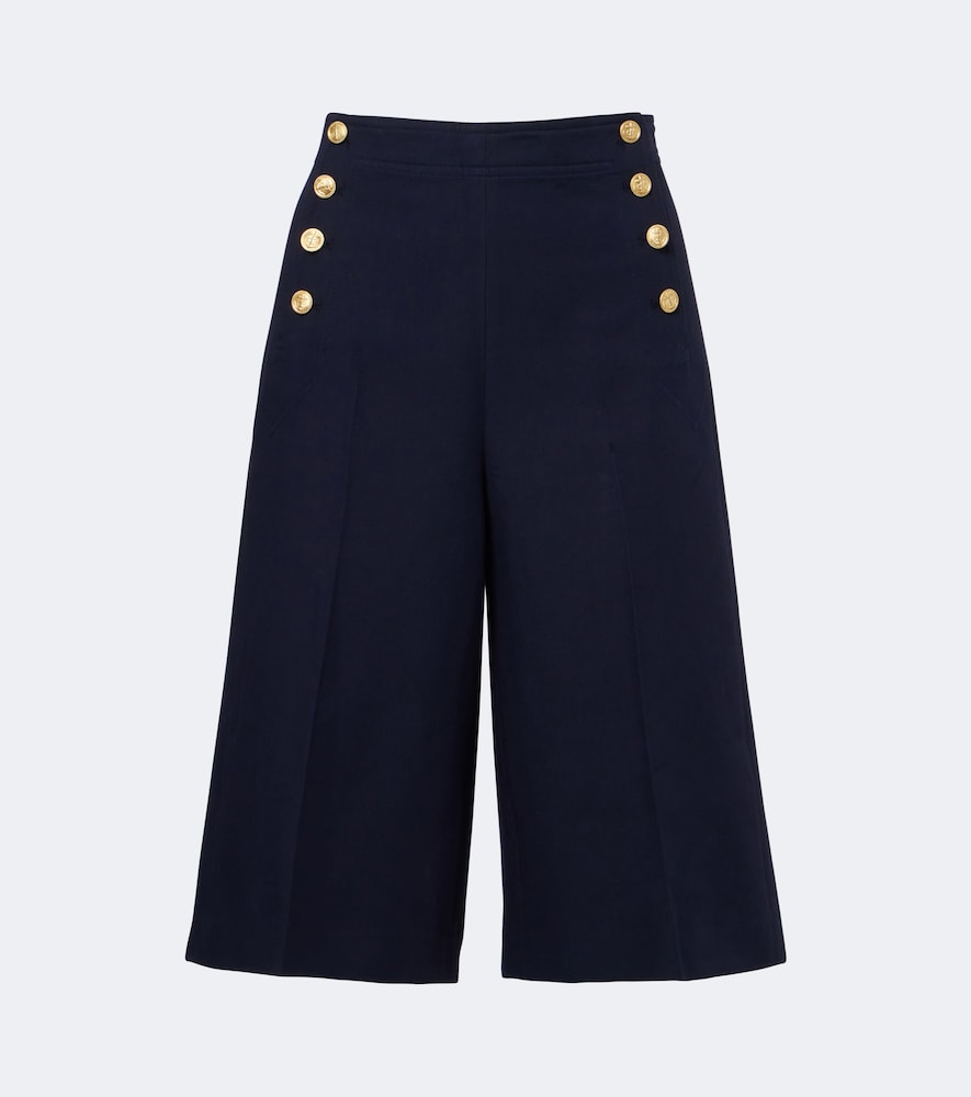 Bermudashorts aus Baumwolle und Wolle