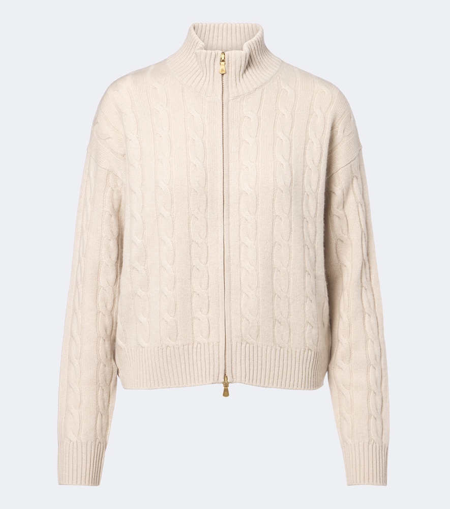 Pullover in cashmere a trecce