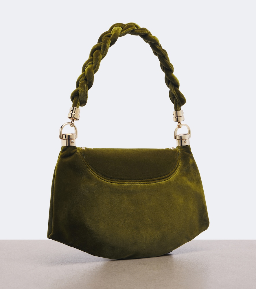 Chloé Marcie Foulard Small Velvet Shoulder Bag