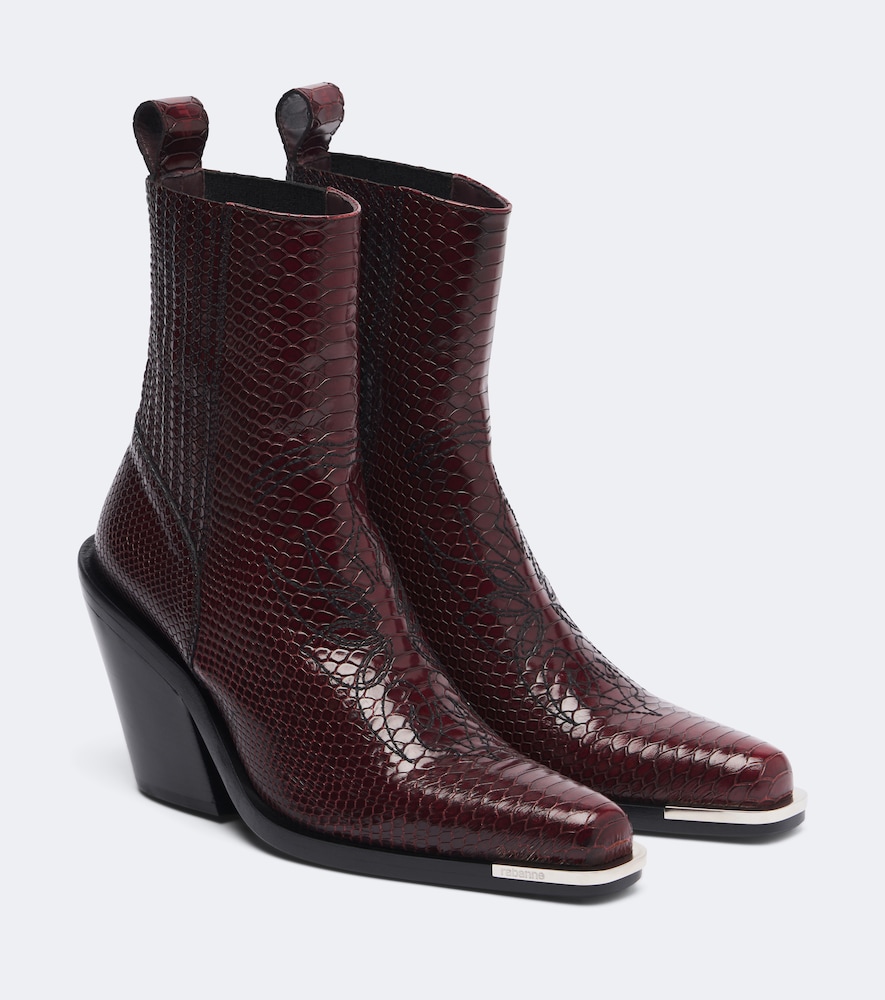 Rabanne Santiags en cuir