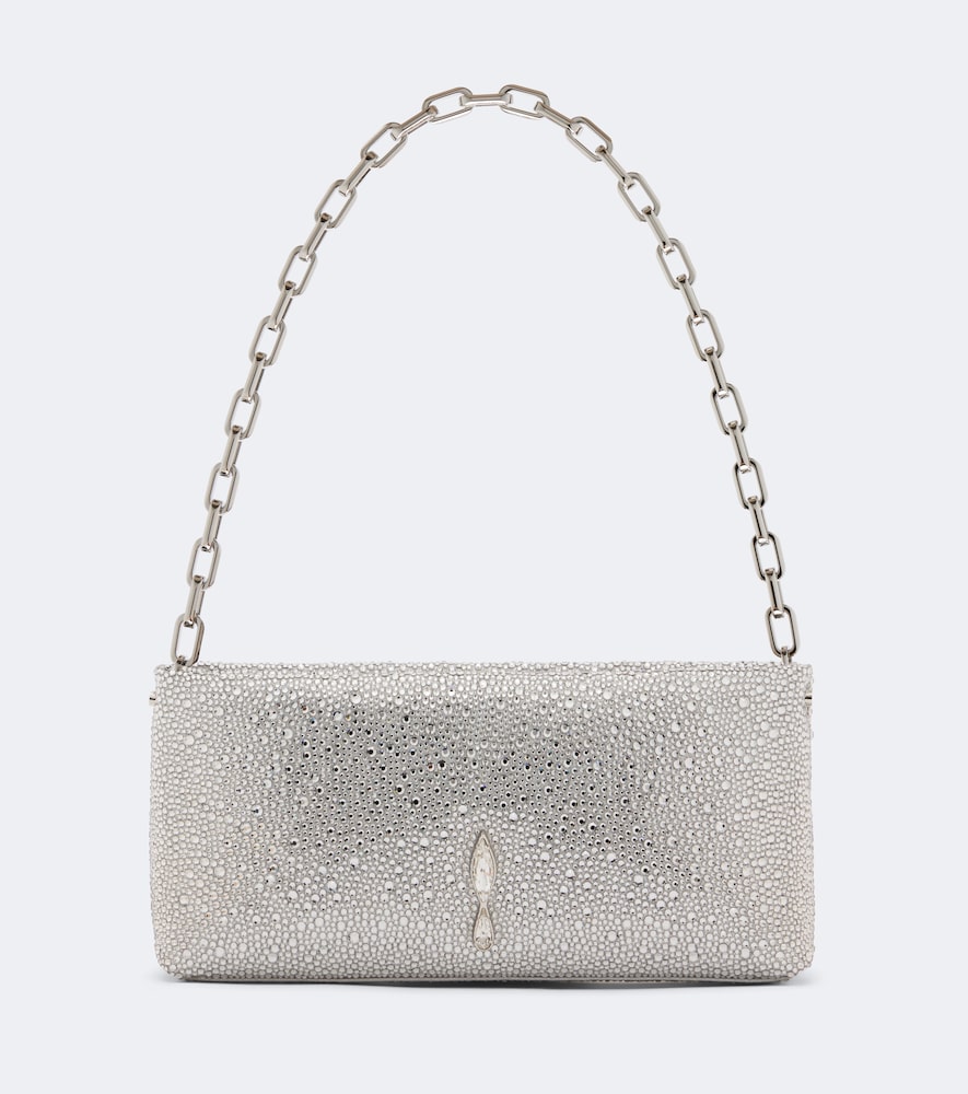 Christian Louboutin Maykimay Small Embellished Satin Clutch