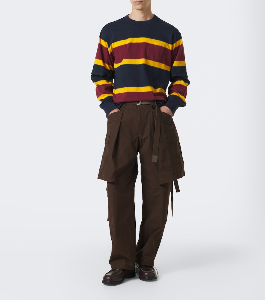 Striped Cotton Jersey Sweatshirt