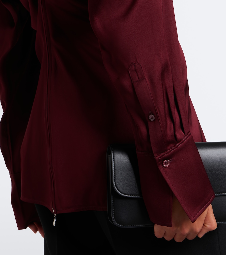 Slouch Draped Crêpe Blouse