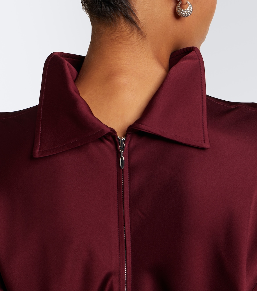 Slouch Draped Crêpe Blouse