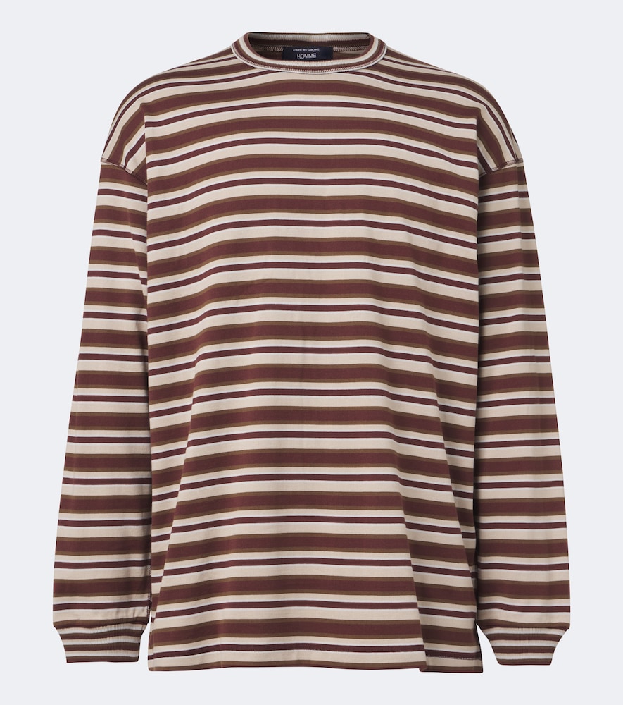 Comme des Garçons Homme T-shirt in jersey di cotone a righe